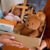 Children’s toy donation box filled with toys near me.