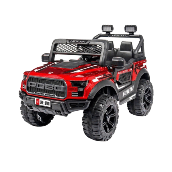 POBO 12V Electric Jeep Ride-On Car for Kids